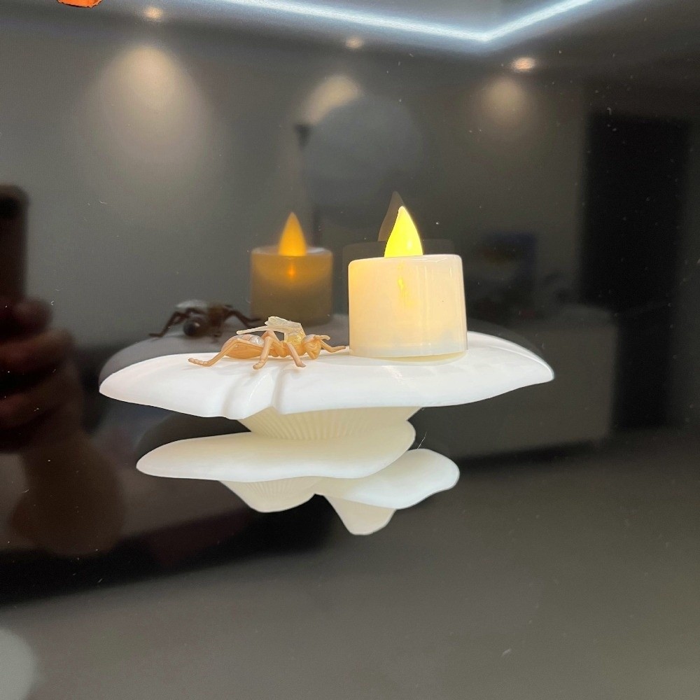 Office Furniture And Desks - 3D-geprint klein paddenstoelenrek, wandmontage, ruimtebesparend, 3