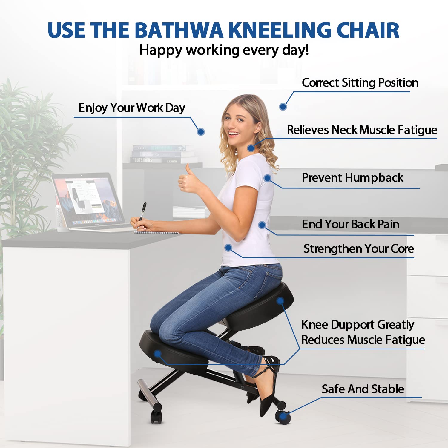 Ergonomische knielstoel voor k - Office Furniture For Home recensie en prijs