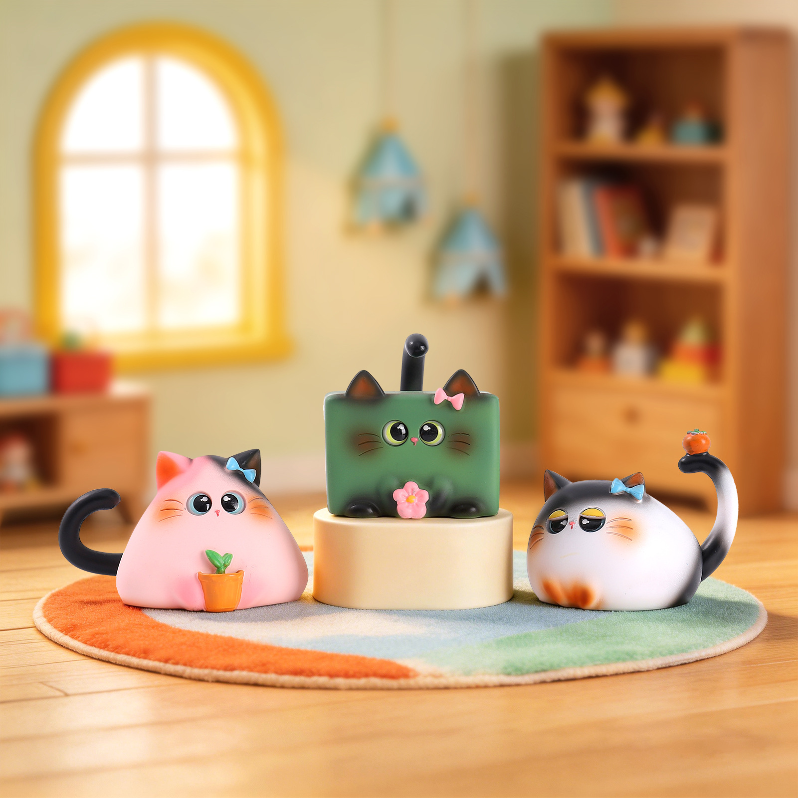 Blind Box Kat Beeldje Hars Cre - Office Furniture Layout recensie en prijs