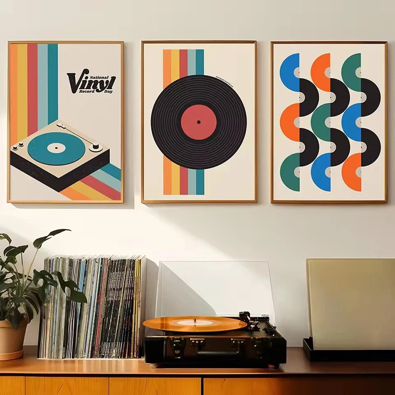 Mid Century Vinyl Record Canva - Office Furniture Layout recensie en prijs