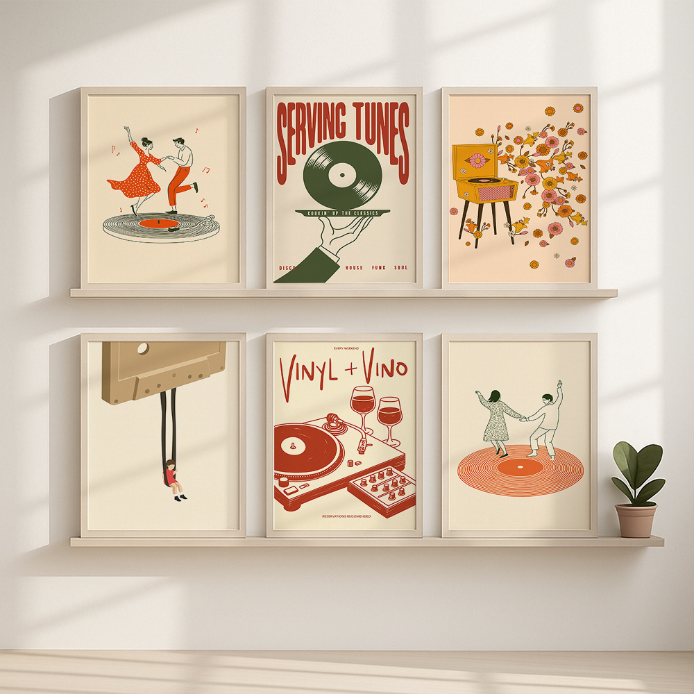 1pc Vintage Muziek Canvas Post - Office Furniture For Home recensie en prijs