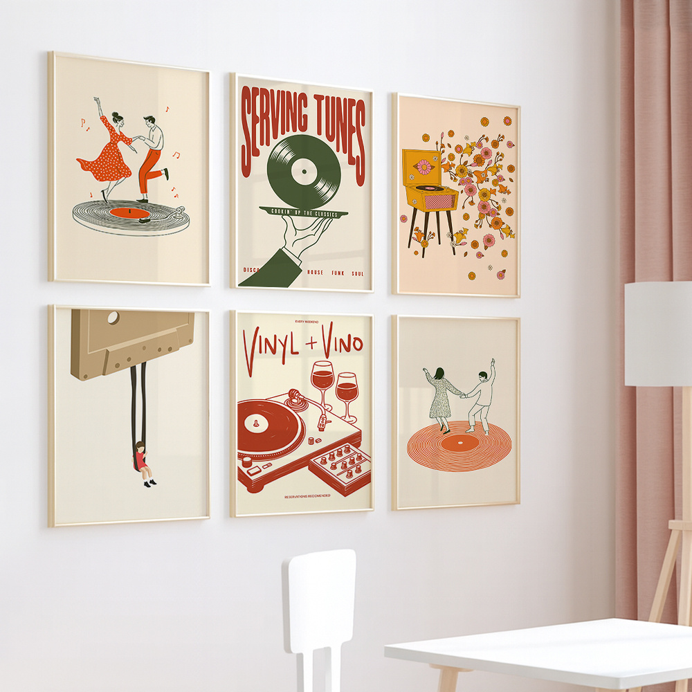 1pc Vintage Muziek Canvas Post - Office Furniture For Home recensie en prijs