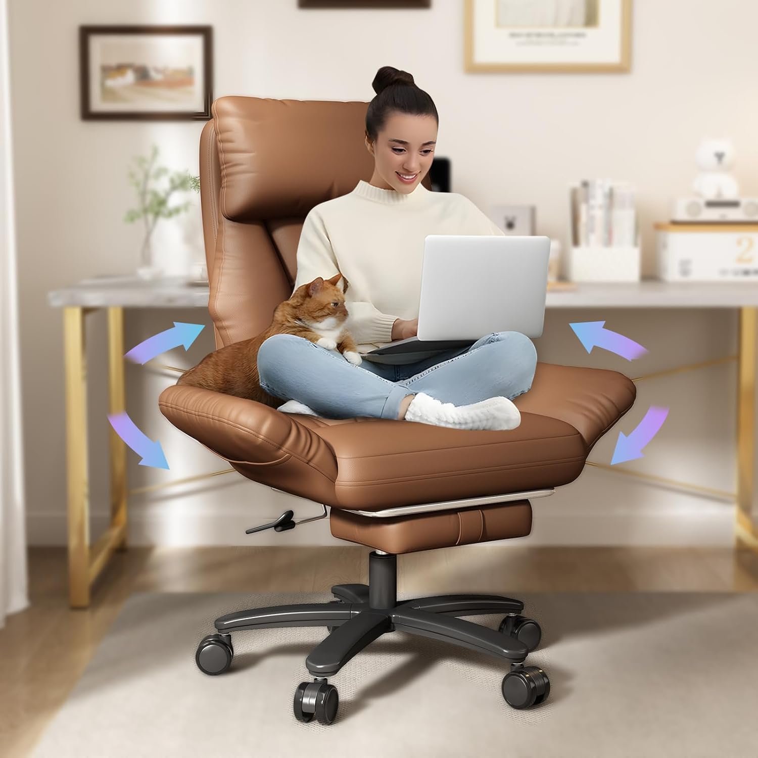 Kruislings zittende bureaustoe - Office Furniture Plus recensie en prijs