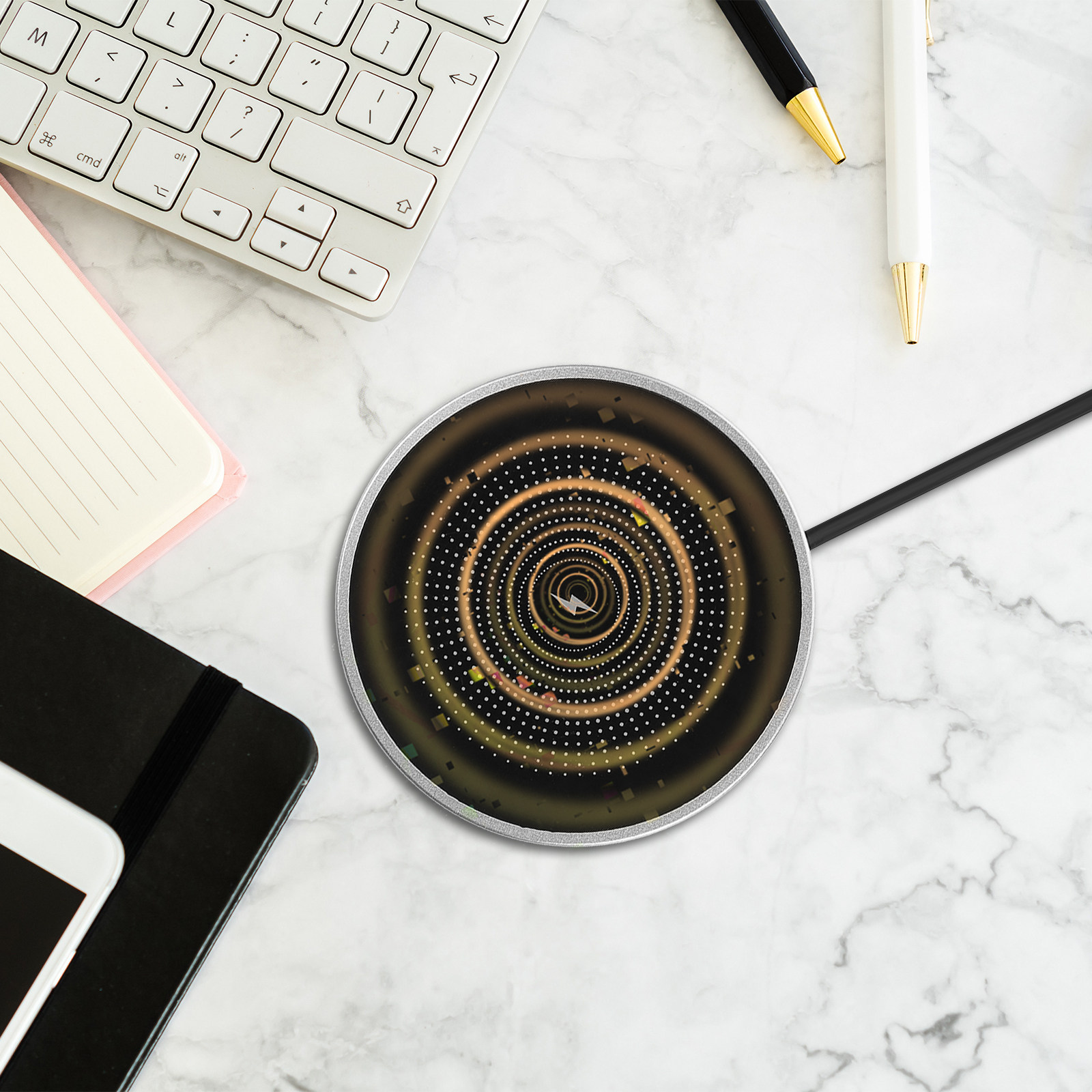 Draadloos oplaadpad, zwart, vo - Office Furniture Plus recensie en prijs