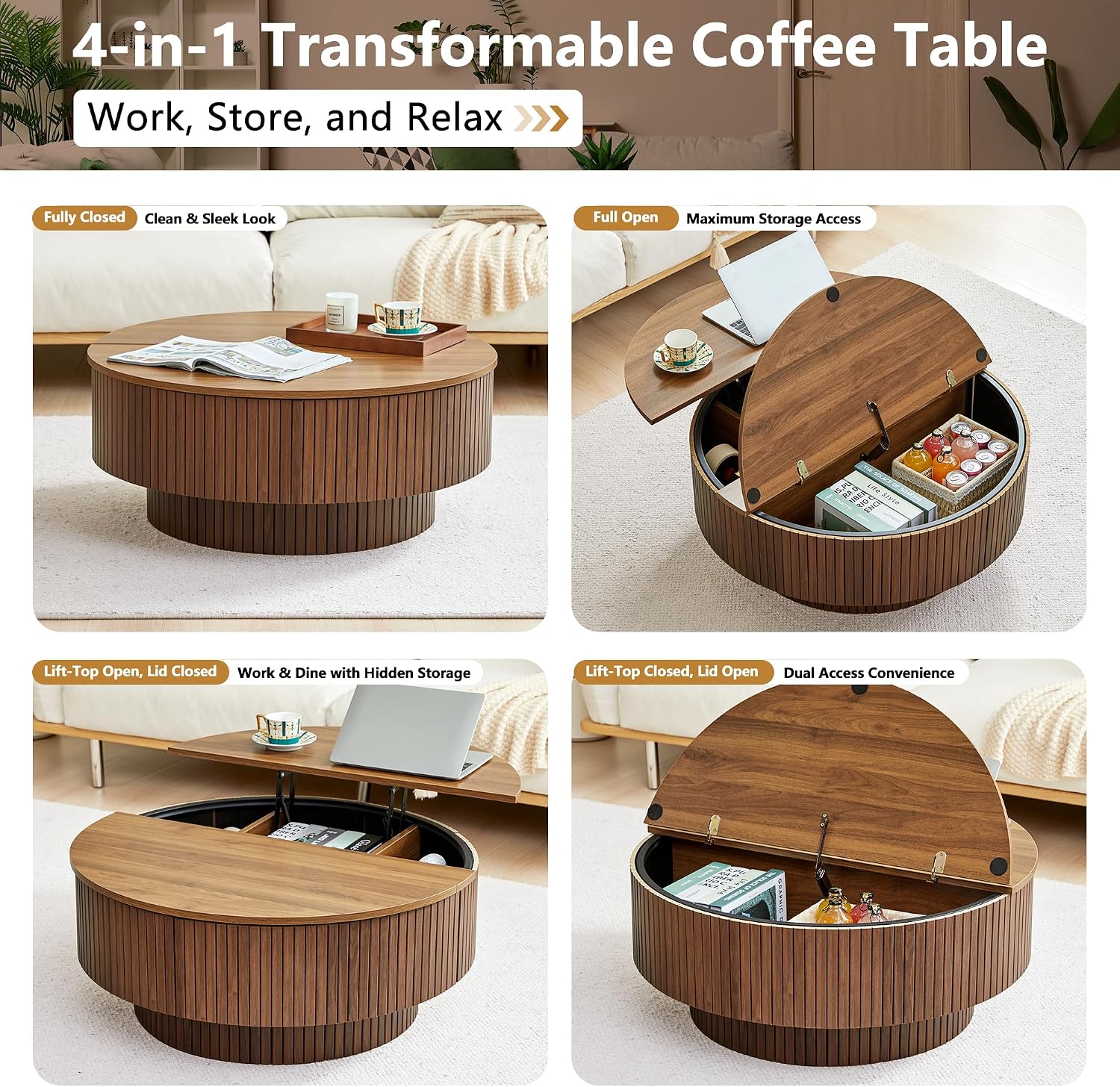 33 inch ronde salontafel met o - Office Furniture Layout recensie en prijs