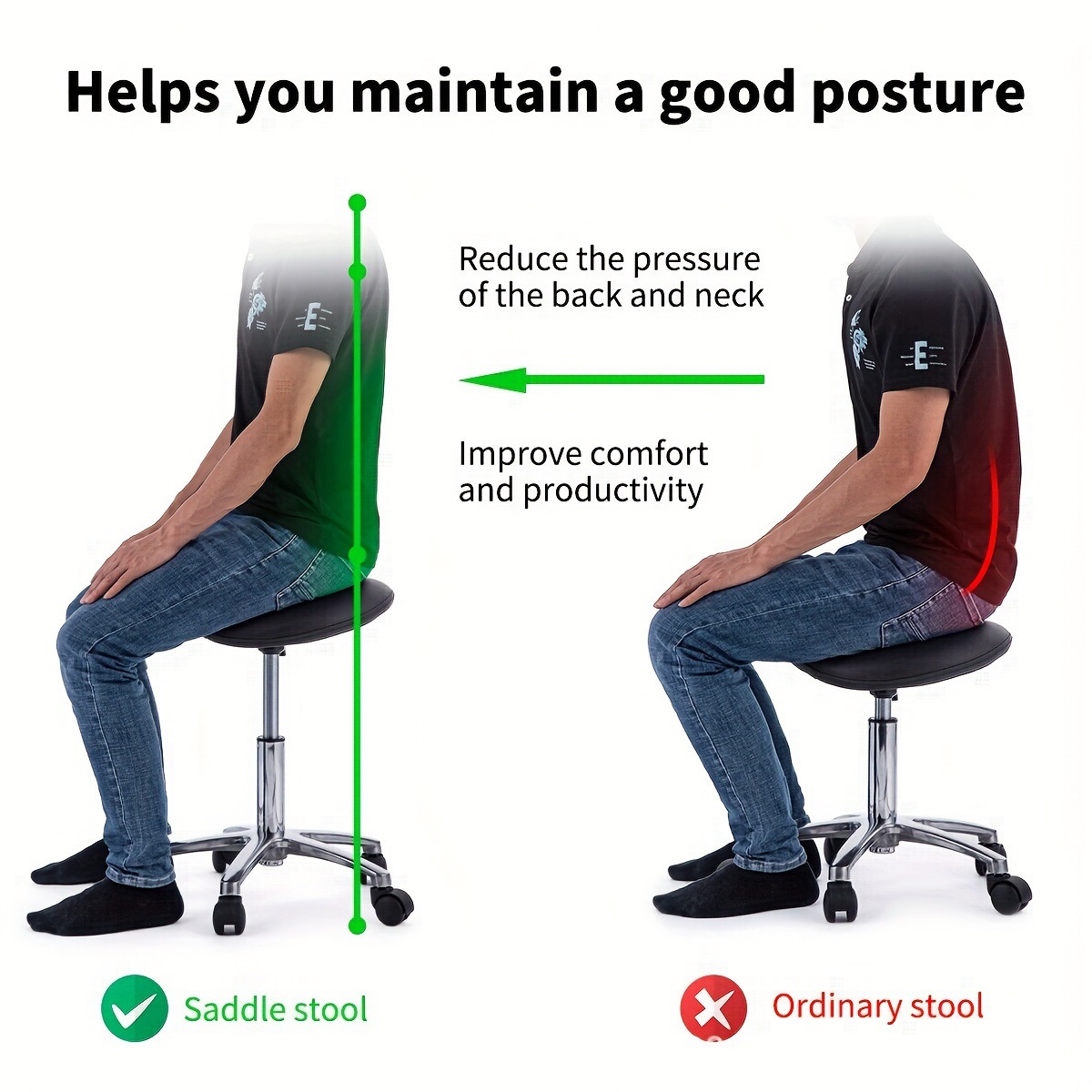 Zadelkruk Rolling Swivel SPA K - Office Furniture In China recensie en prijs